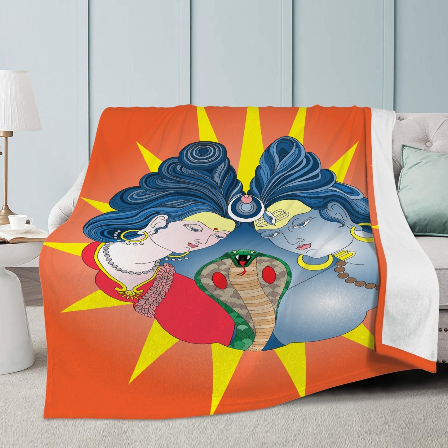 Shiva Shakti Yoga Blanket