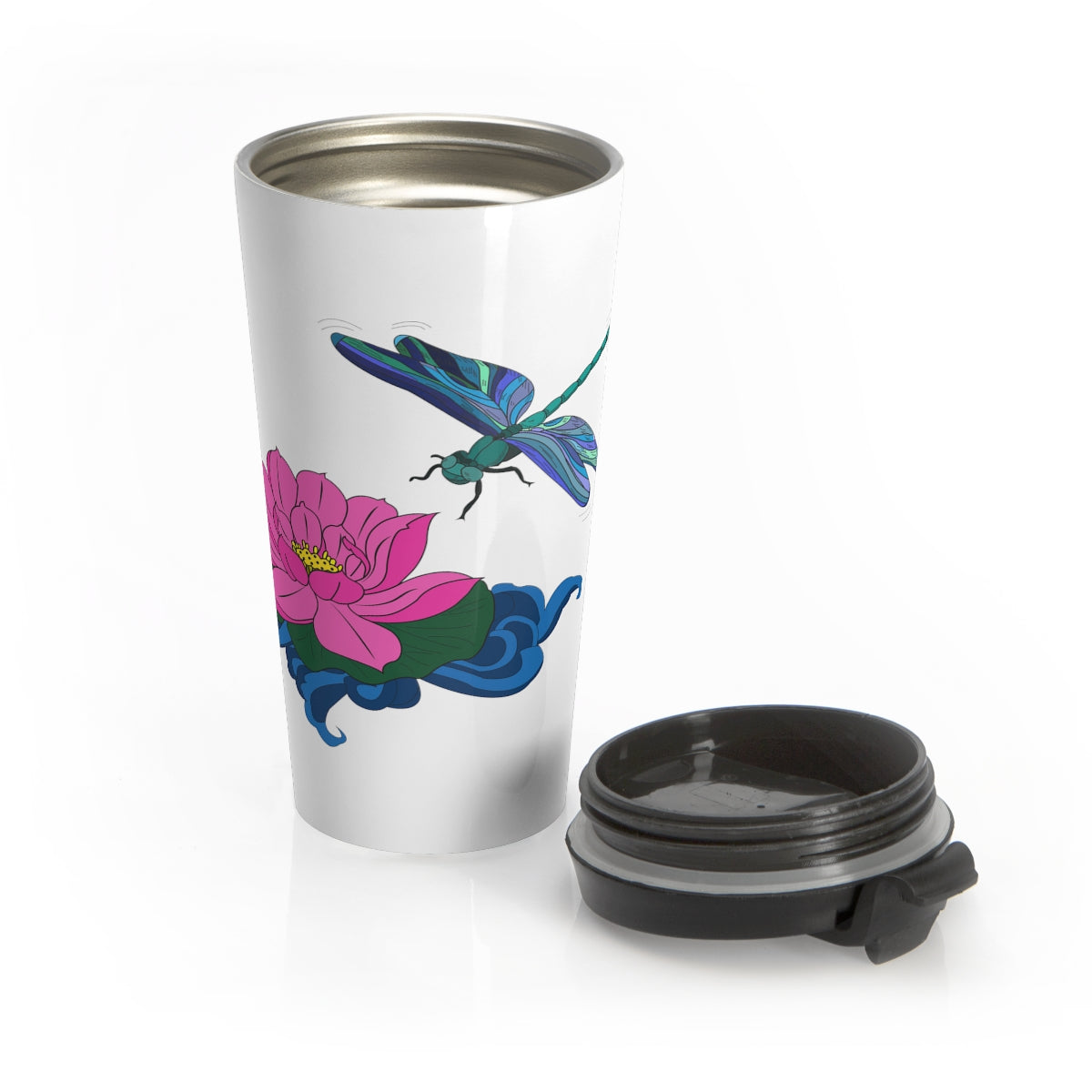 Dragonfly Stainless Steel Travel Mug