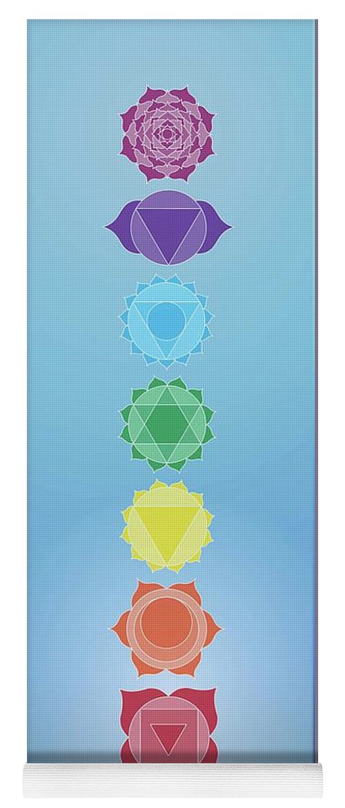 7 chakras yoga mat