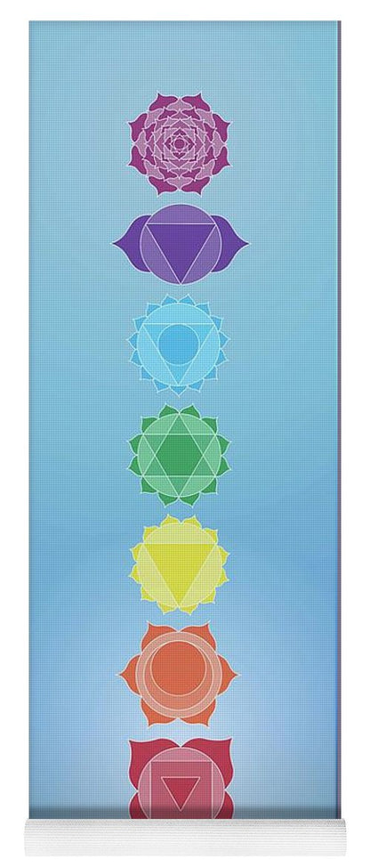 7 chakras yoga mat