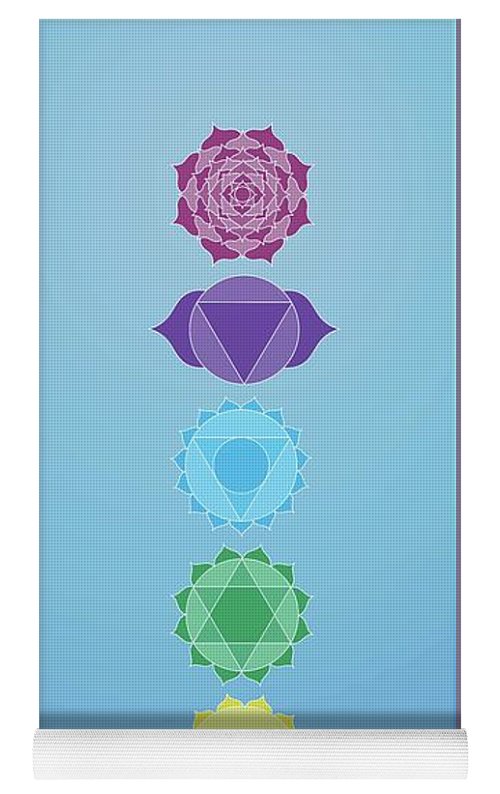 7 chakras yoga mat