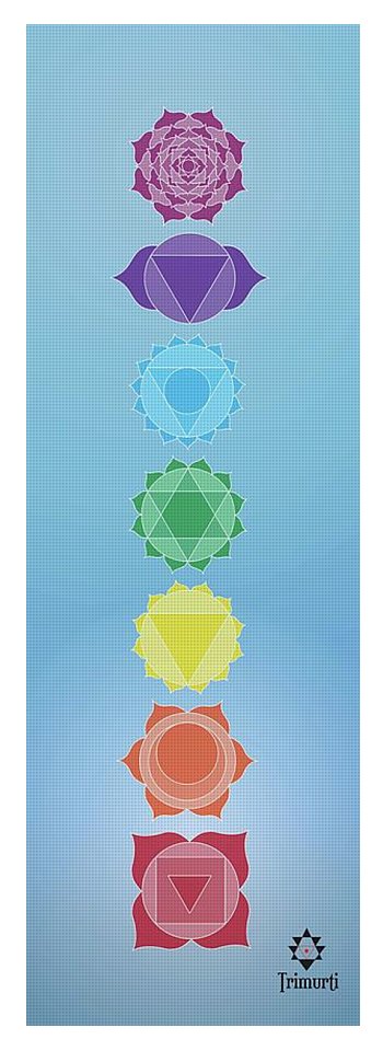 7 chakras yoga mat