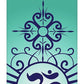 turquoise om yoga mat