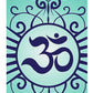 turquoise om yoga mat