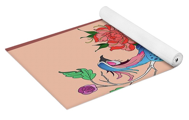 Peacock yoga mat