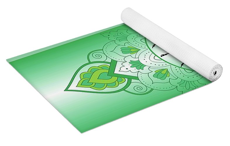 sun salutation  yoga mat