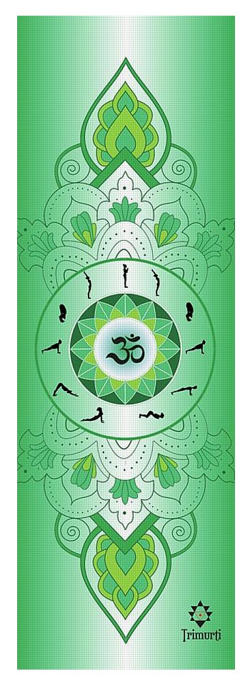 sun salutation  yoga mat