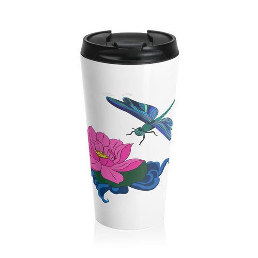 Dragonfly Stainless Steel Travel Mug