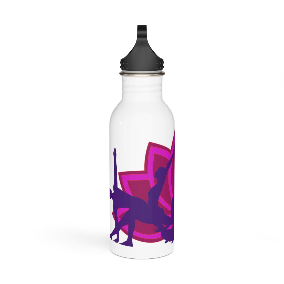 Yoga Asanas Stainless Steel Water Bottle