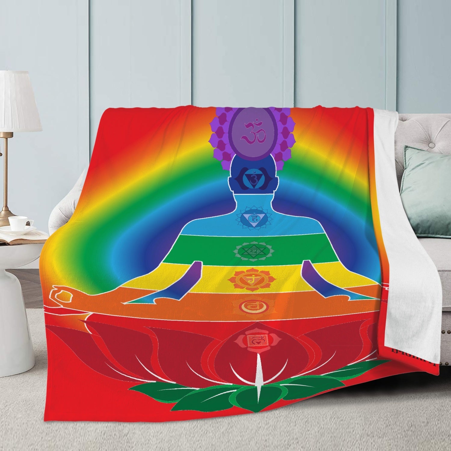 7 chakra yoga blanket