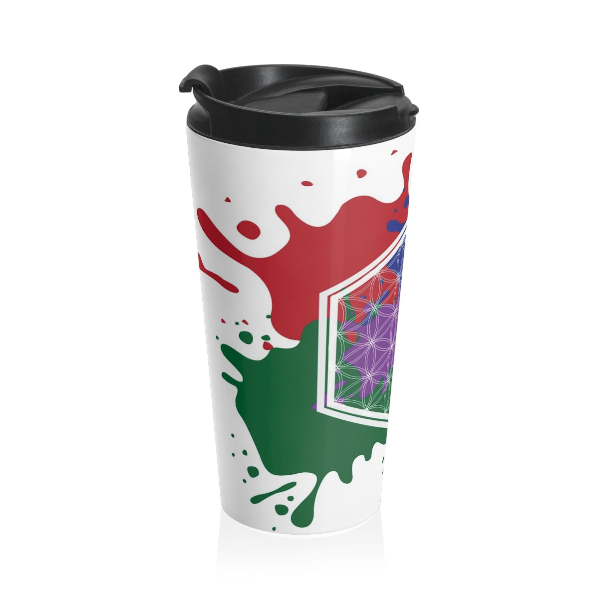 Flower of Life Stainless Steel Travel Mug