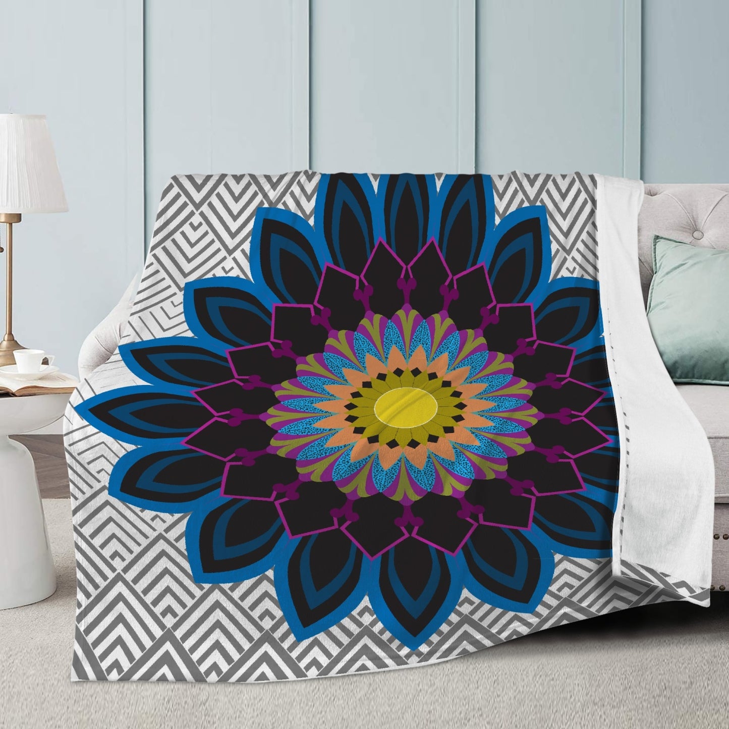 Mandala Yoga Blanket