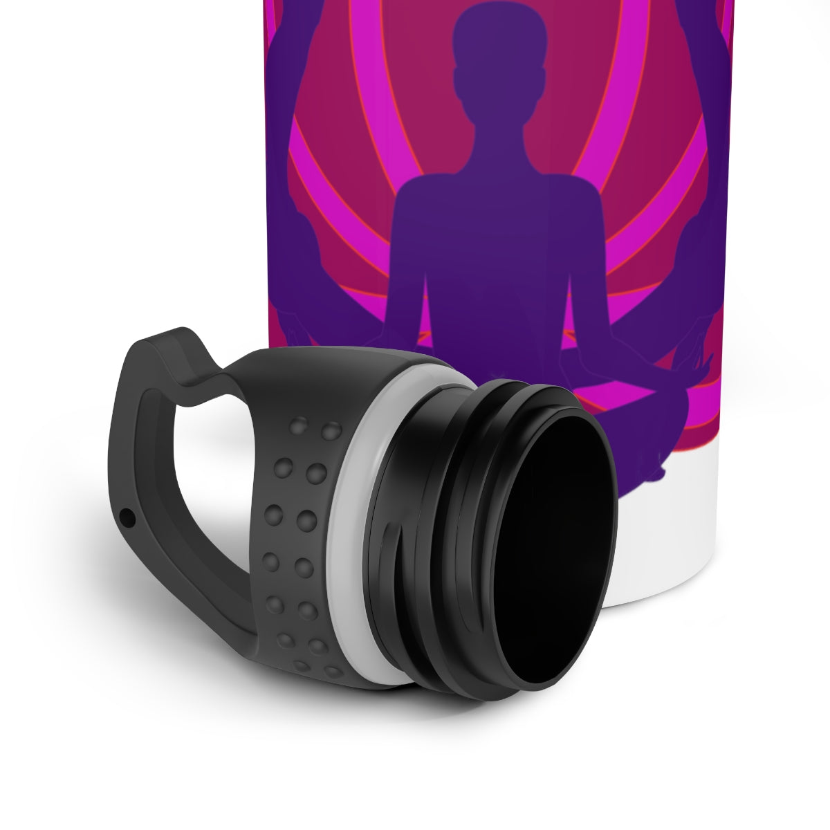 Yoga Asanas Stainless Steel Water Bottle