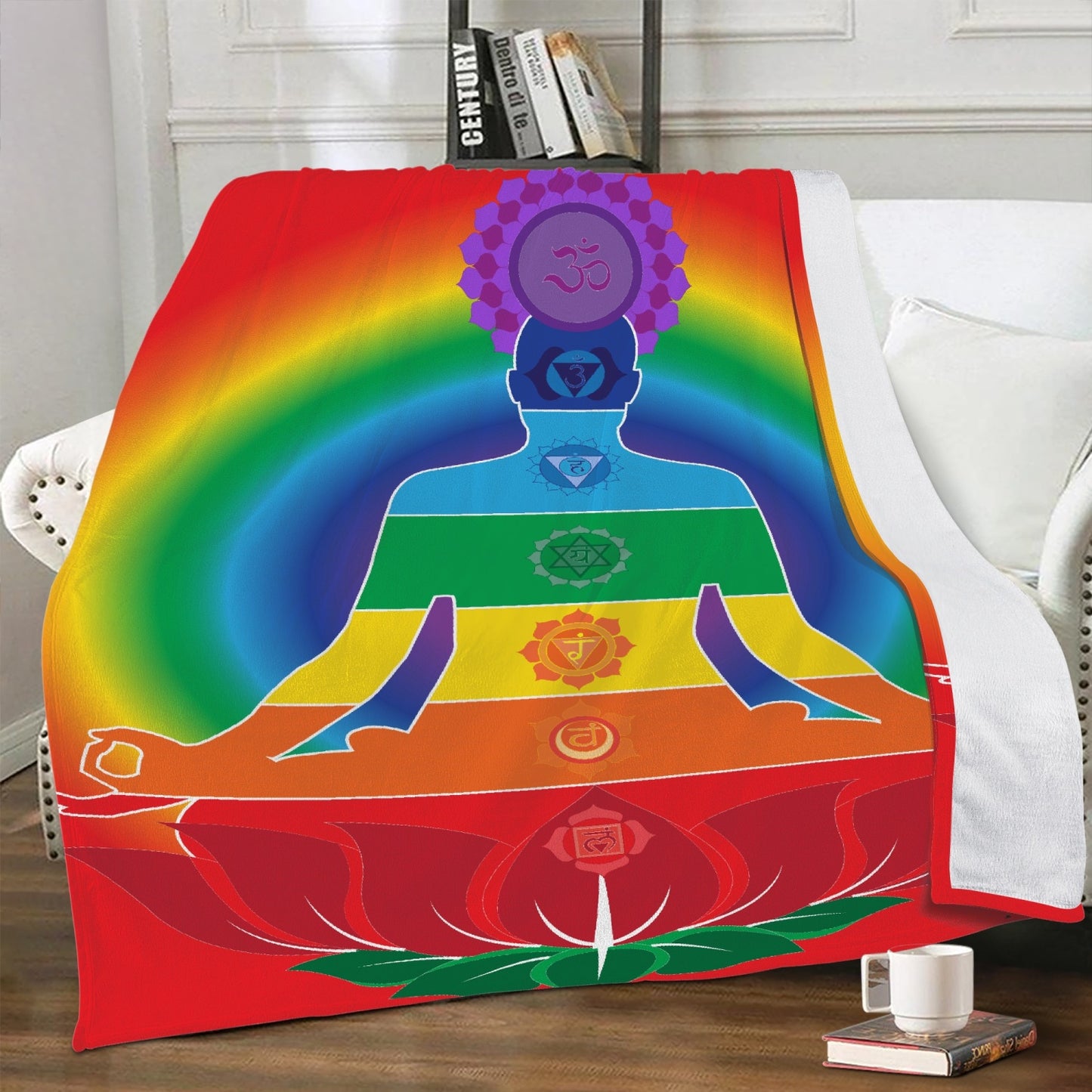 7 chakra yoga blanket