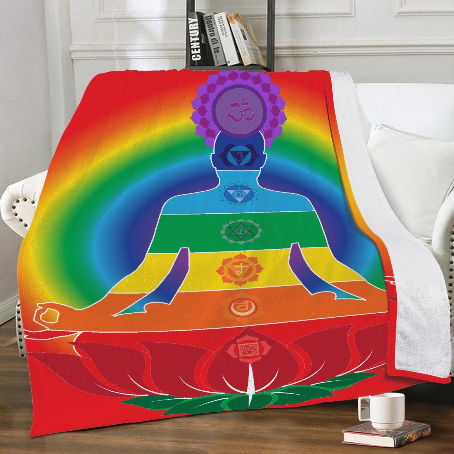 7 chakra yoga blanket
