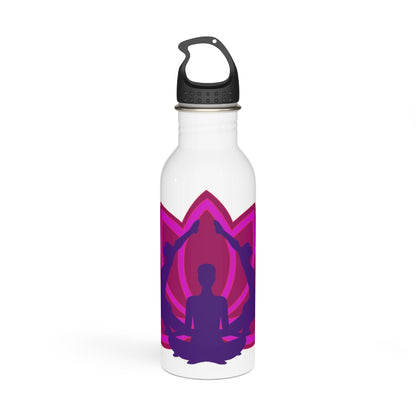 Yoga Asanas Stainless Steel Water Bottle
