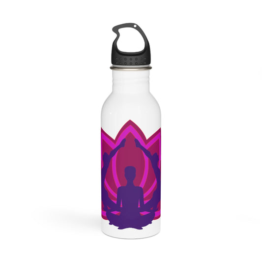 Yoga Asanas Stainless Steel Water Bottle