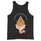 Black Ganesha Mantra Unisex Tank Top