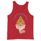 Red Ganesha Mantra Unisex Tank Top